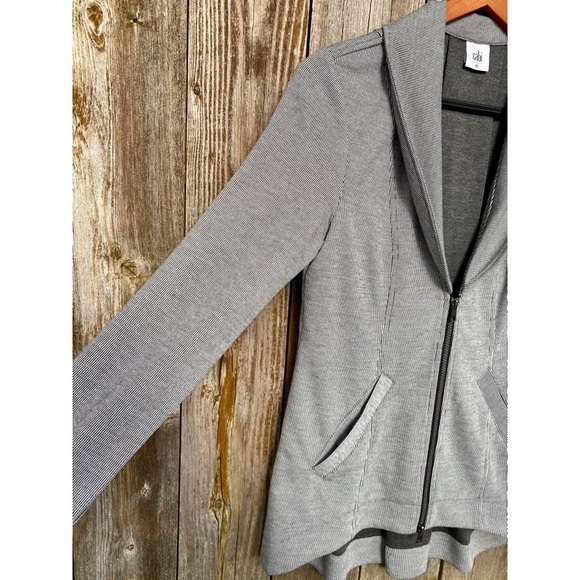 CABI stripe drop off zipper jacket - Picture 5 of 12
